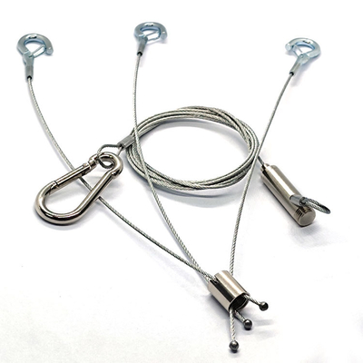 New Type Panel Lighting Cable Suspension Kit Hanging System Safety Hook With Three Feet